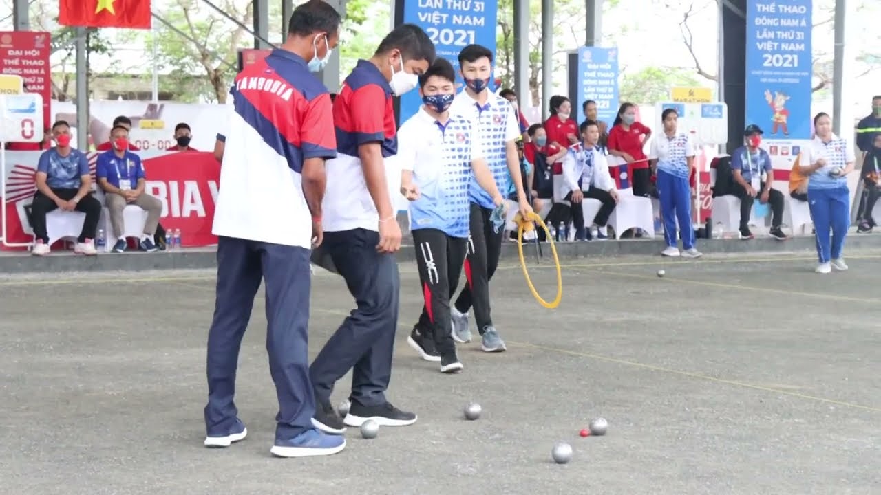 31st SEA Games Vietnam 2021 Petanque Men's Double Semi Final (CAM-LAO= 13-4)