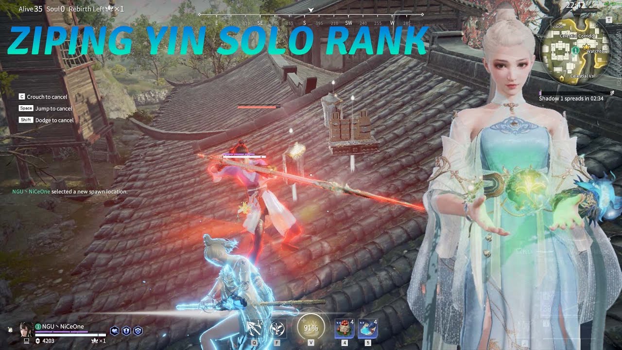 Ziping Yin Solo Rank Naraka Gameplays Ep.211 #narakabladepoint #niceonegaming