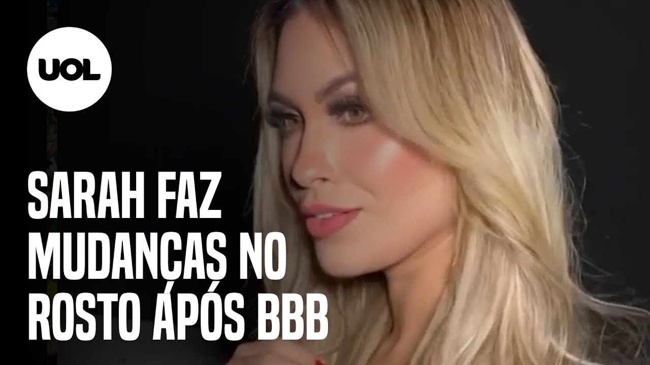 Ex-BBB Sarah mostra resultado de harmonização facial e mudança no nariz