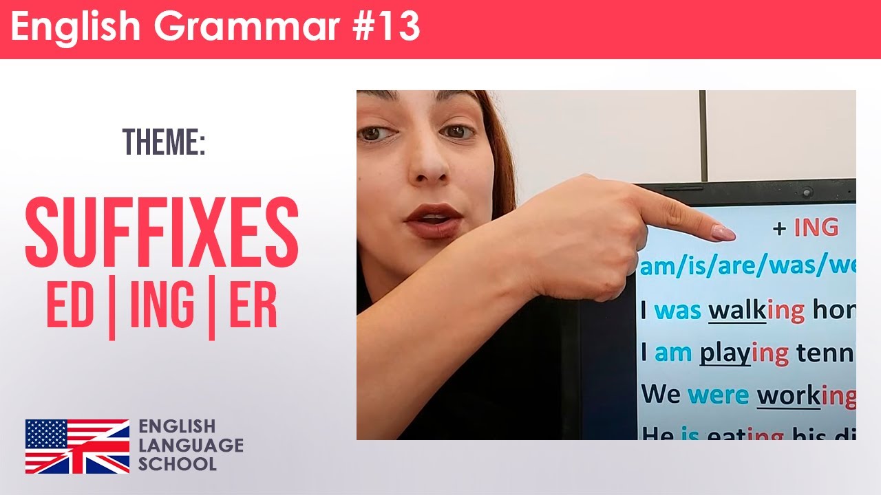Suffixes ED, ING, ER (changing the ending of a word to change the grammar)