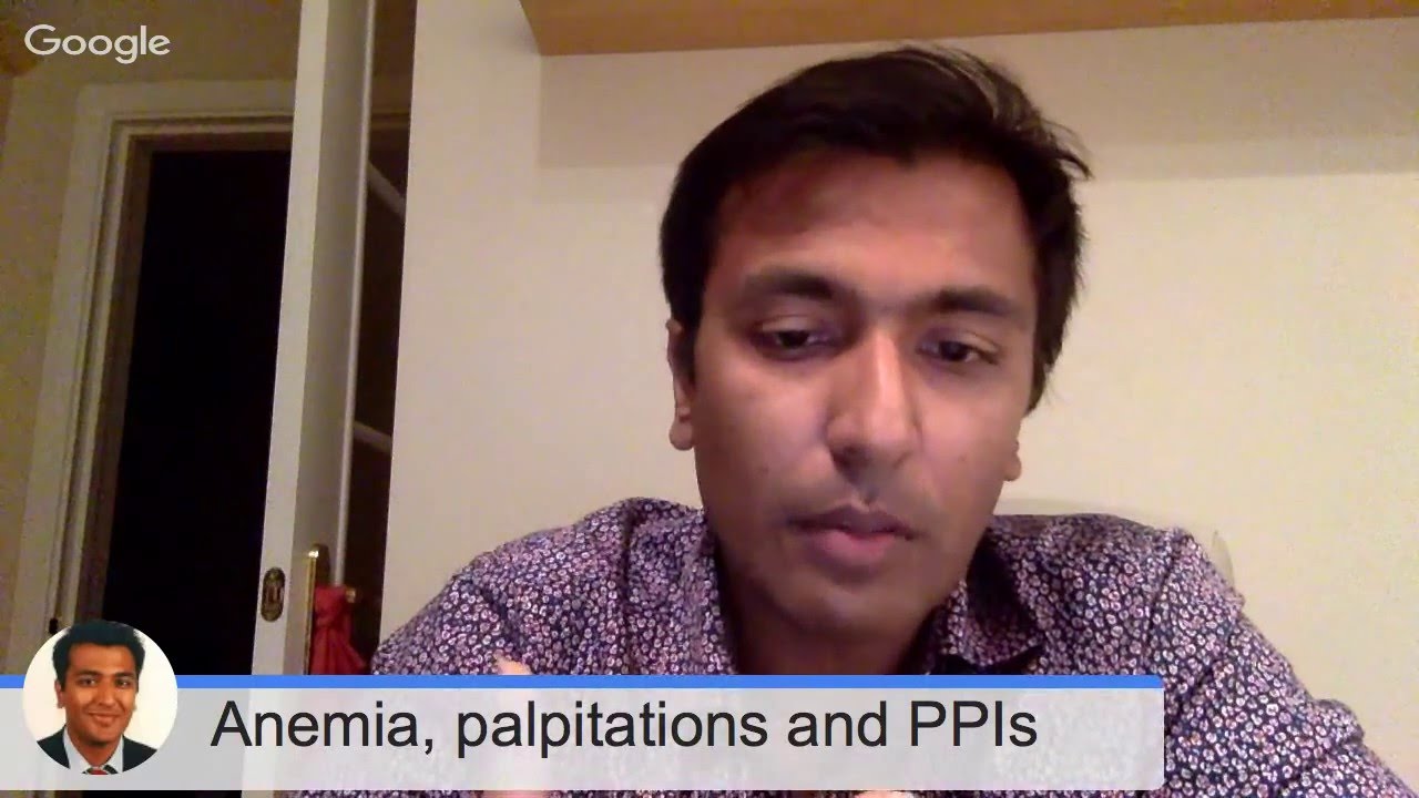 Anemia, palpitations and PPIs