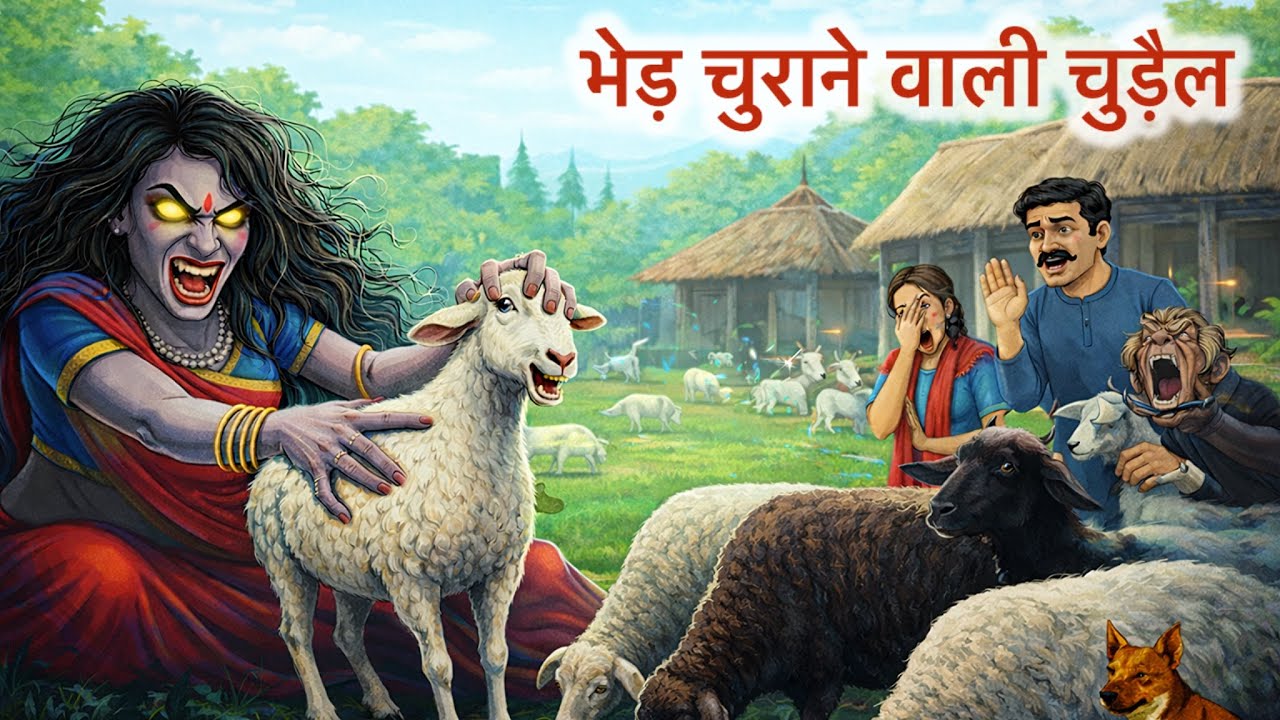 भेड़ चुराने वाली चुड़ैल | HINDI KAHANI | MORAL STORY | HORROR SEAN