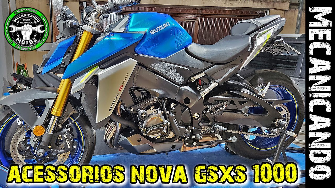 ACESSÓRIOS NOVA SUZUKI GSXS 1000 2023 - DIFUSOR ESCAPAMENTO - SILDER - ELIMINADOR - MECANICANDO