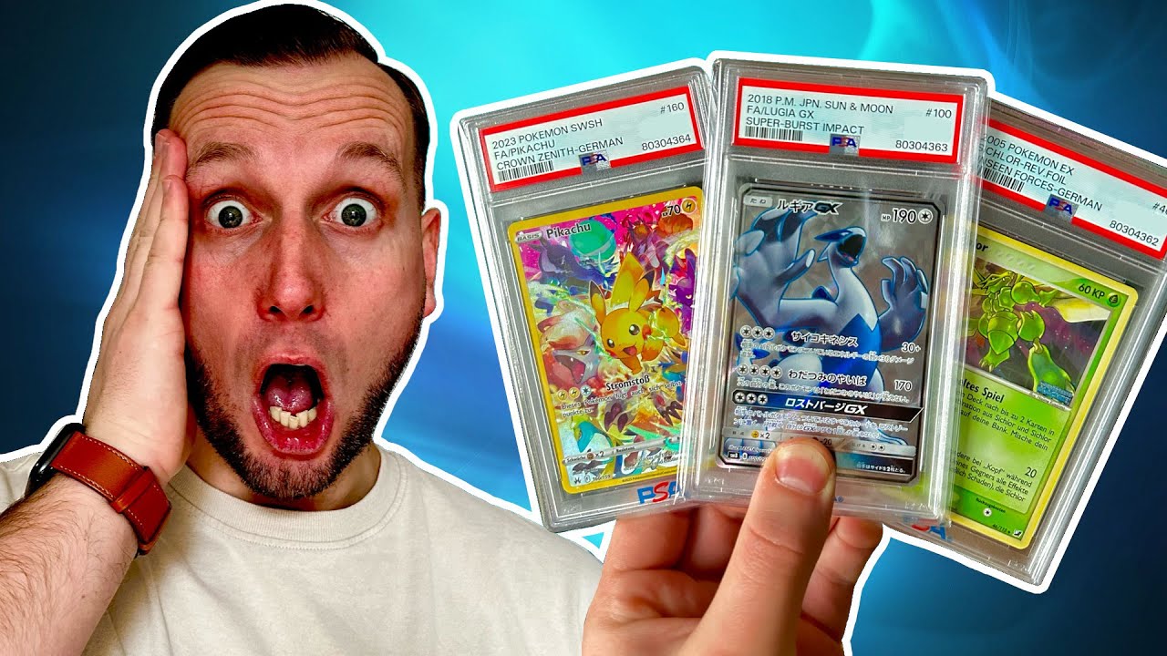 PSA Return - Heftige Grades - Pikachu, Lugia, Sichor - Pokemon Karten