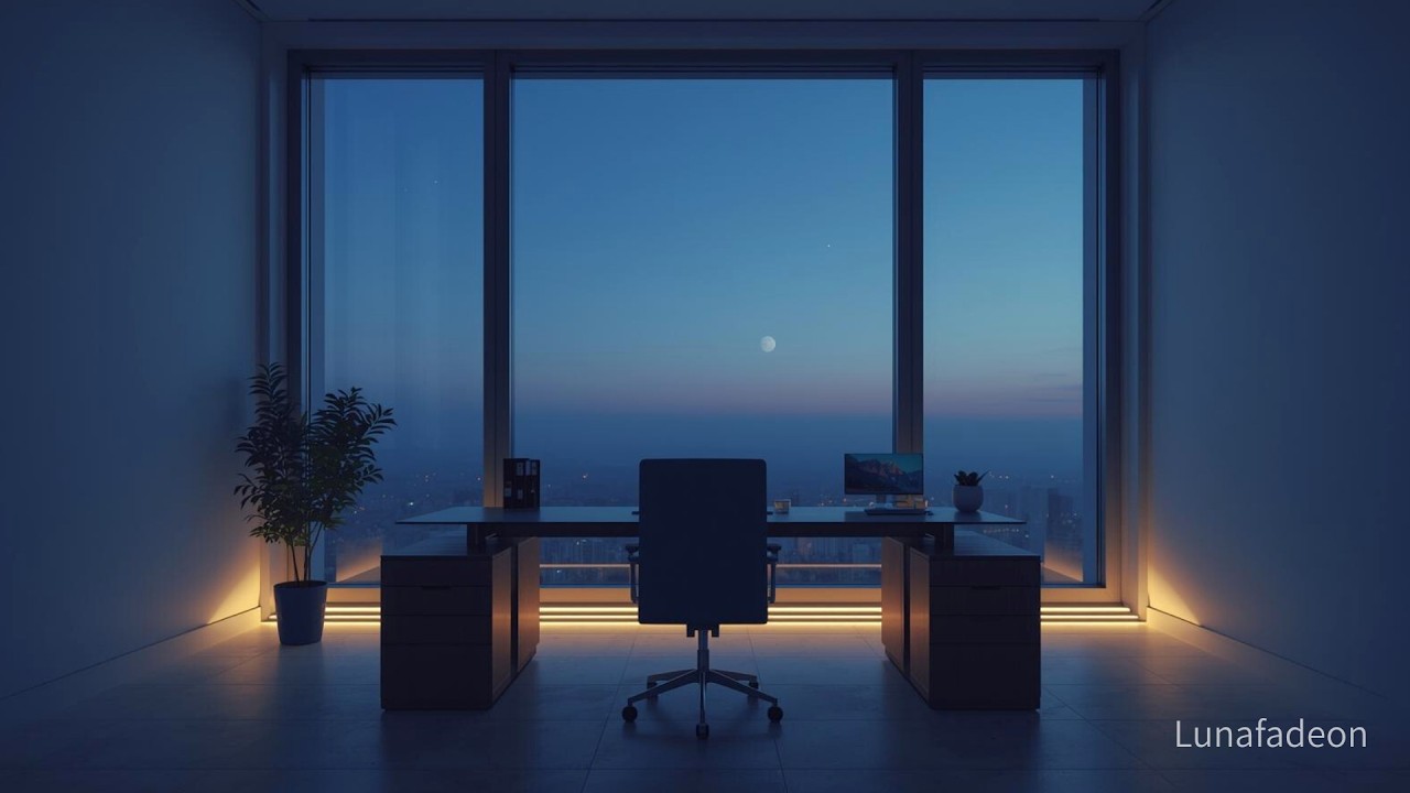 8 Hours Ambient Focus &ndash; Night Desk Atmosphere 🌙