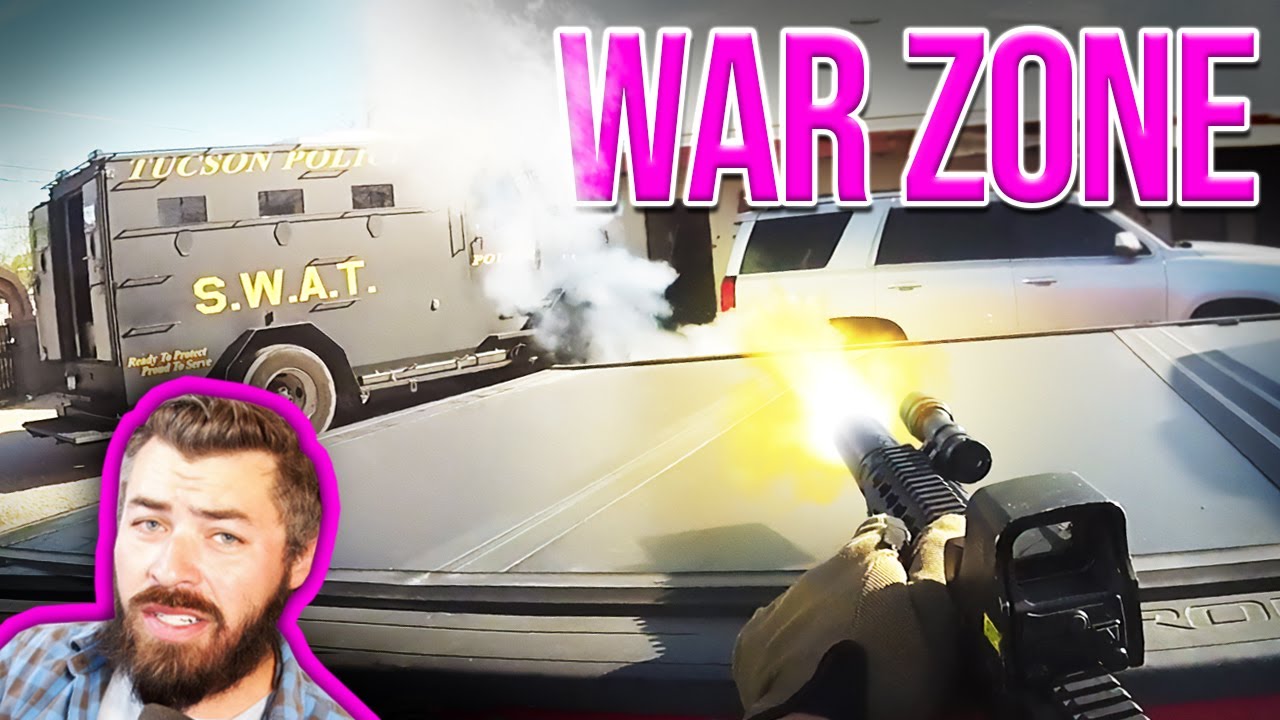 SWAT and Suspect Fire 400 Rounds In Intense Shoot Out!