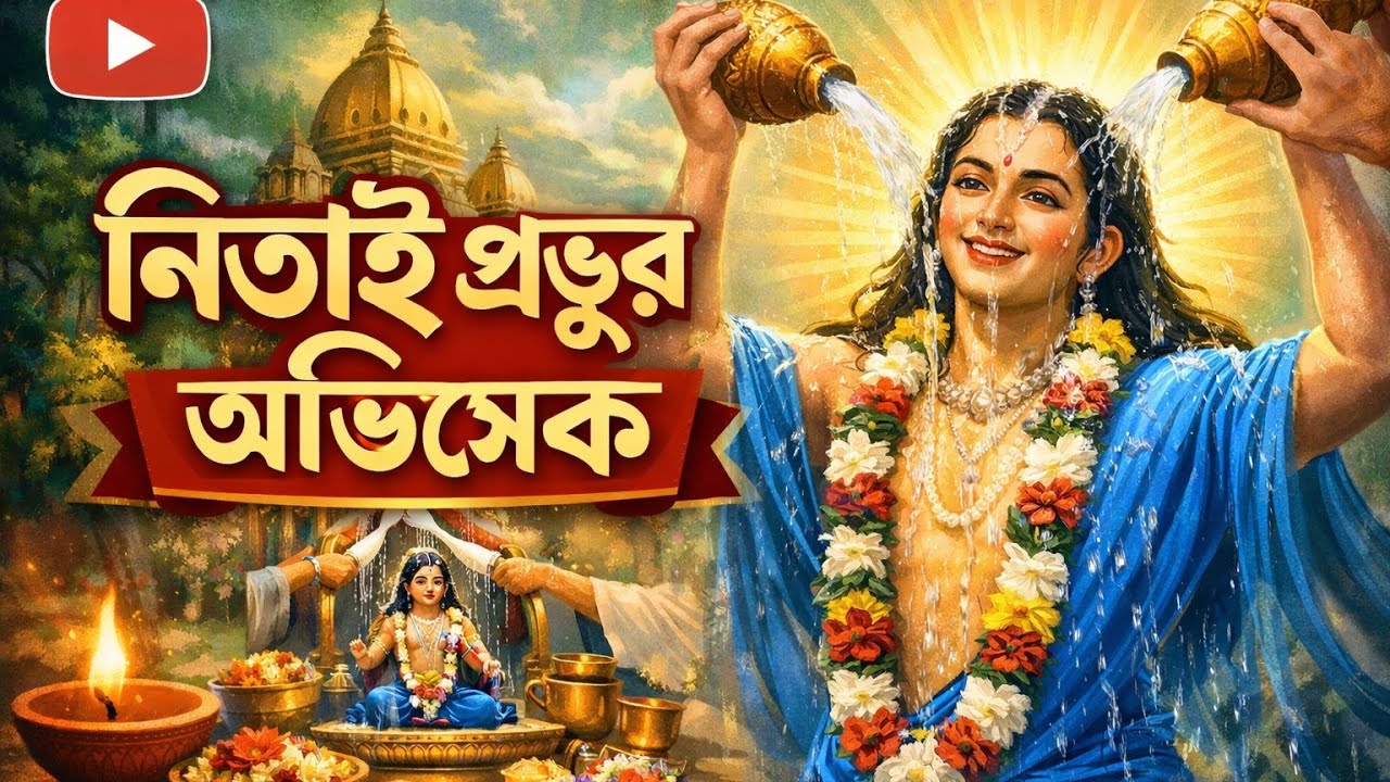 নিতাই প্রভুর আবির্ভাব তিথি উপলক্ষ্যে মহাভিষেক