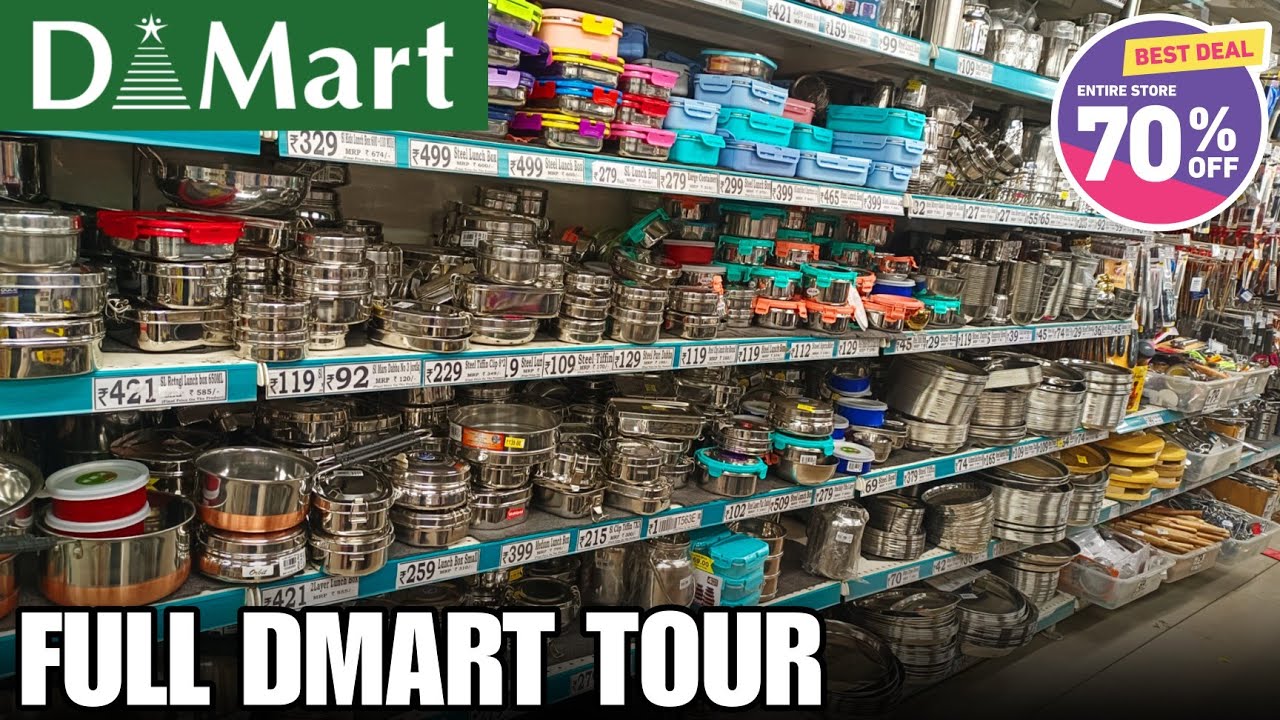 Посмотрите полный обзор DMART | Последние предложения на посуду и т.д. | Центр лучших предложений