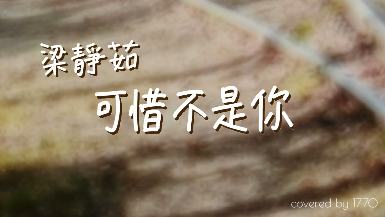 梁靜茹 / 可惜不是你 / cover