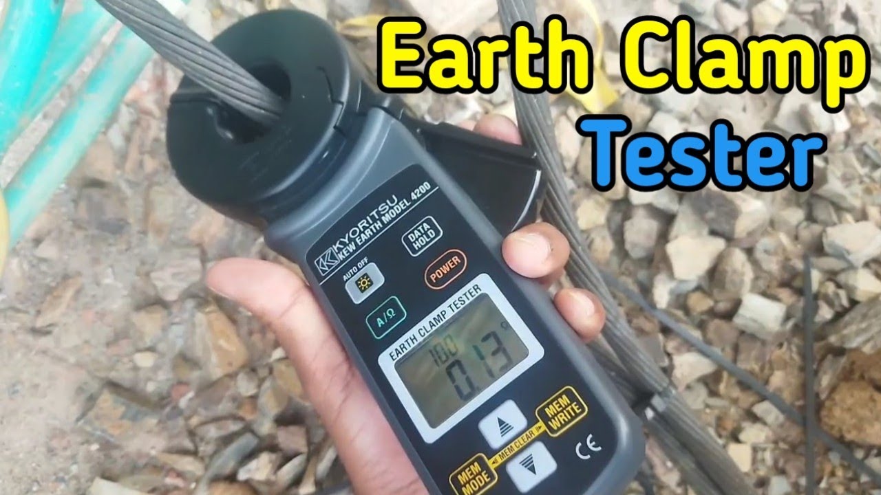 How to Measure Earthing Resistance using Digital Earth Clamp Tester || Earth Clamp Tester