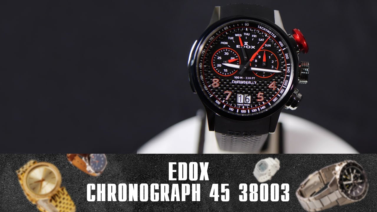 Edox Chronorally Chronograph 45 38003 TINRO CARO. Огляд\Review by secunda.com.ua