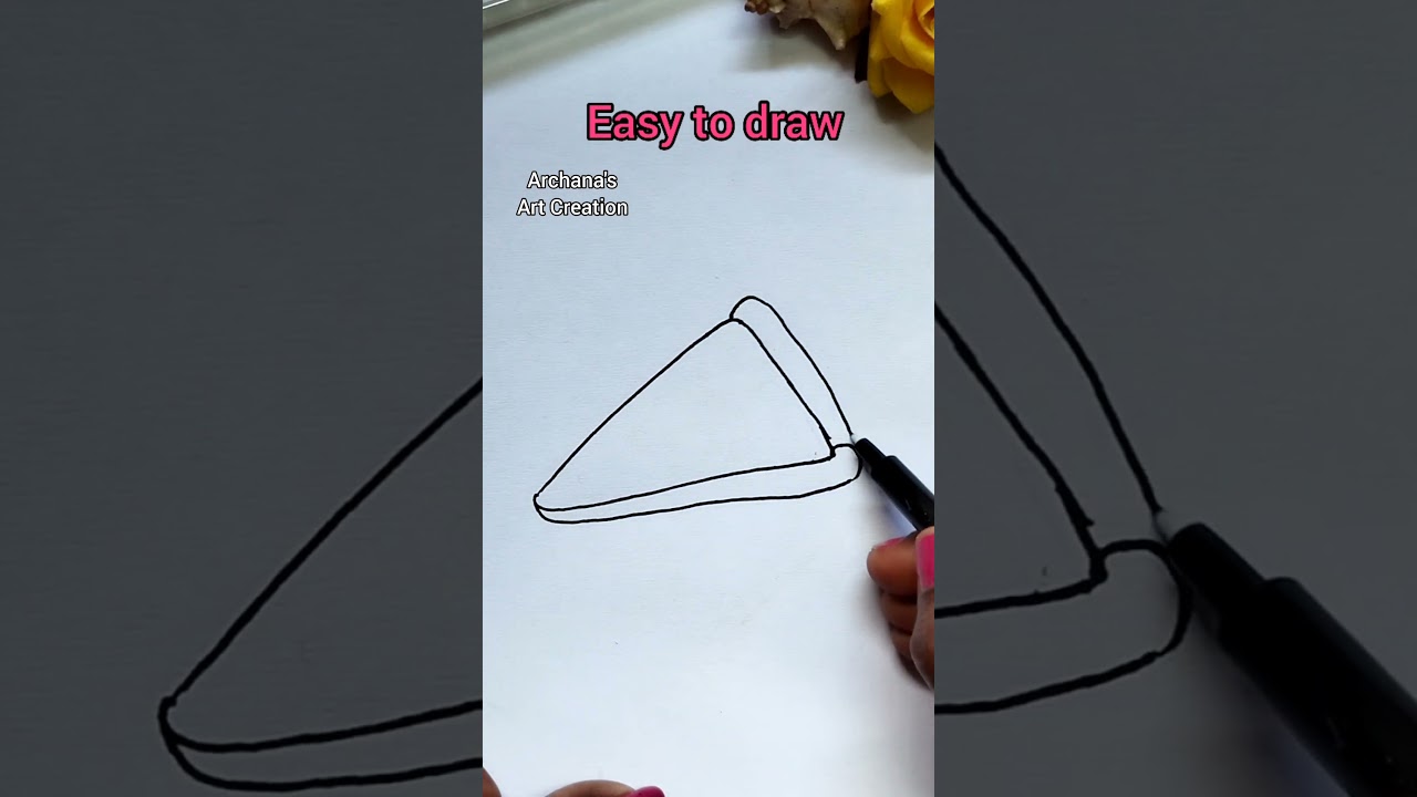 How to draw pizza 🍕/ pizza drawing / Drawing for kids #shorts #drawing #youtubeshort #art