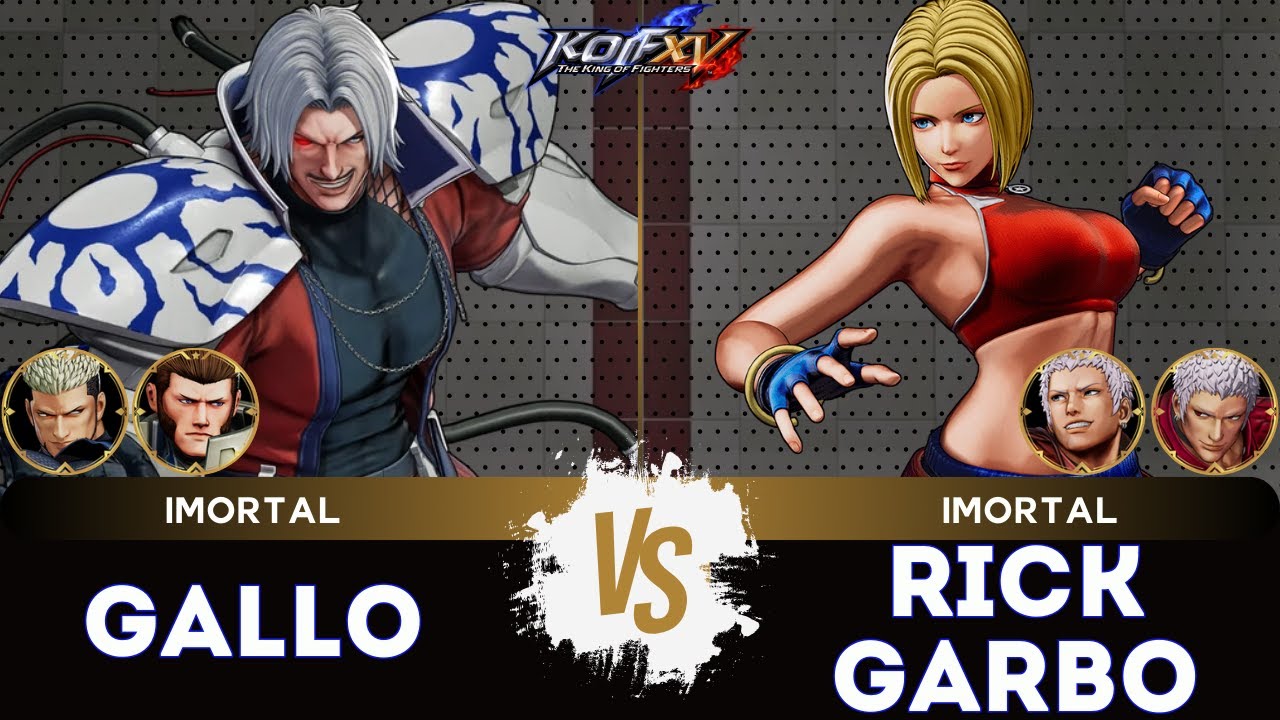 KOF XV▰ GALLO (O.Rugal/Maxima/Goenitz) 🆚 RICKGARBO (Yashiro/Blue Mary/O.Yashiro)🎞️Replay Match -1/26