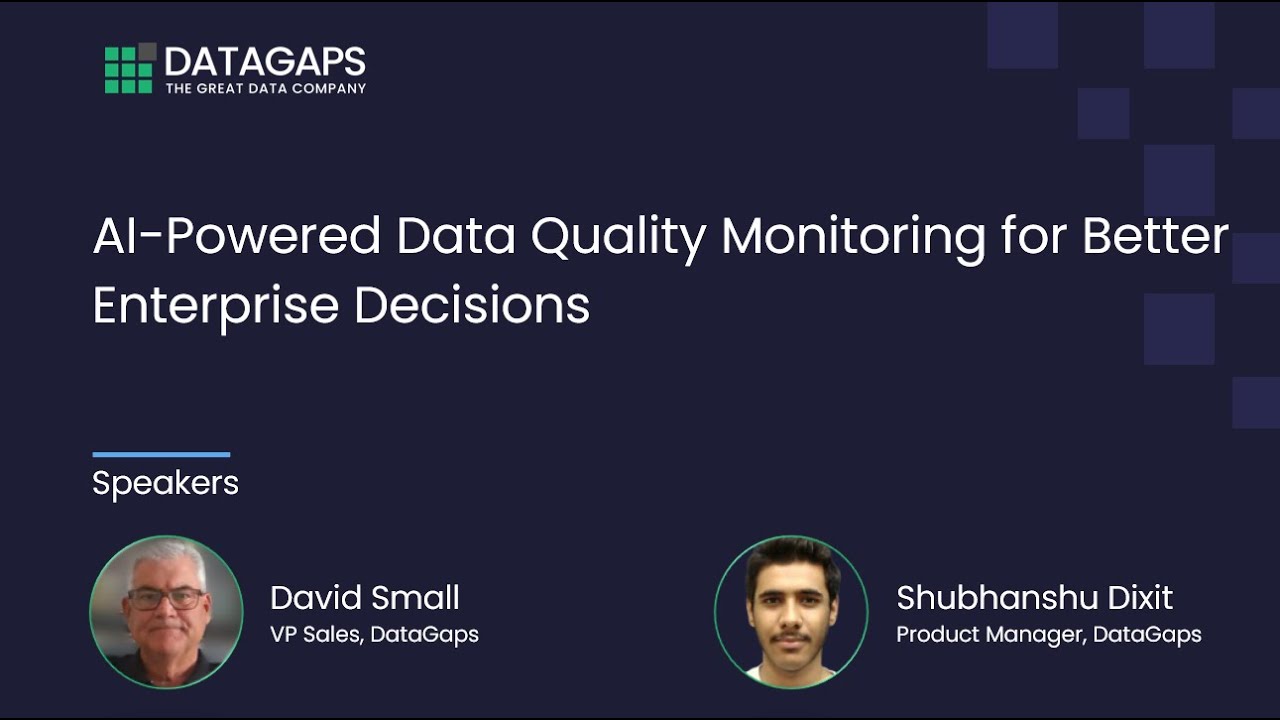 AI Powered Data Quality Monitoring for Better Enterprise Decisions - Datagaps DataOps Suite