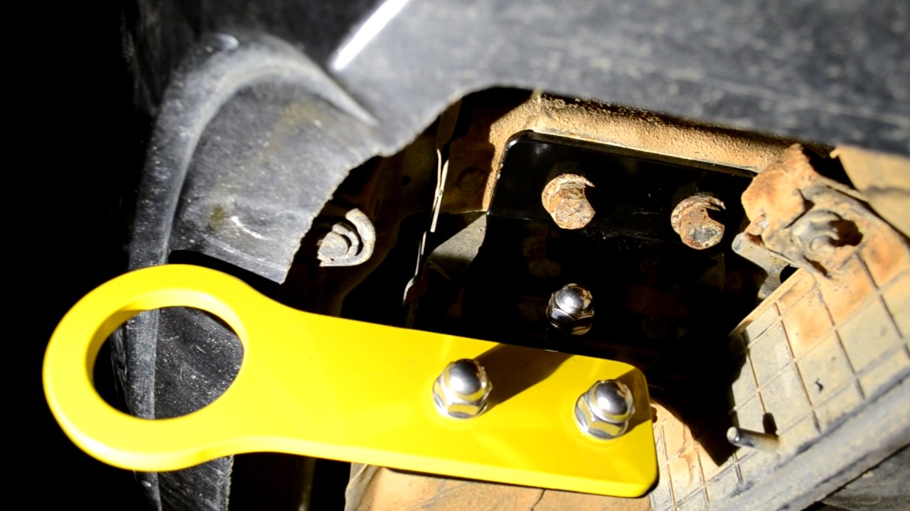 Front and rear tow hook install for 04-07 Subaru STi and 02-07 wrx