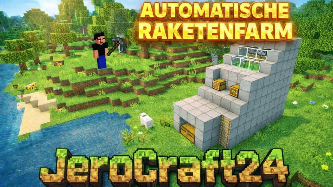 Tutorial | meine automatische Rakentenfarm in MINECRAFT #minecraft #minecrafttutorial 
