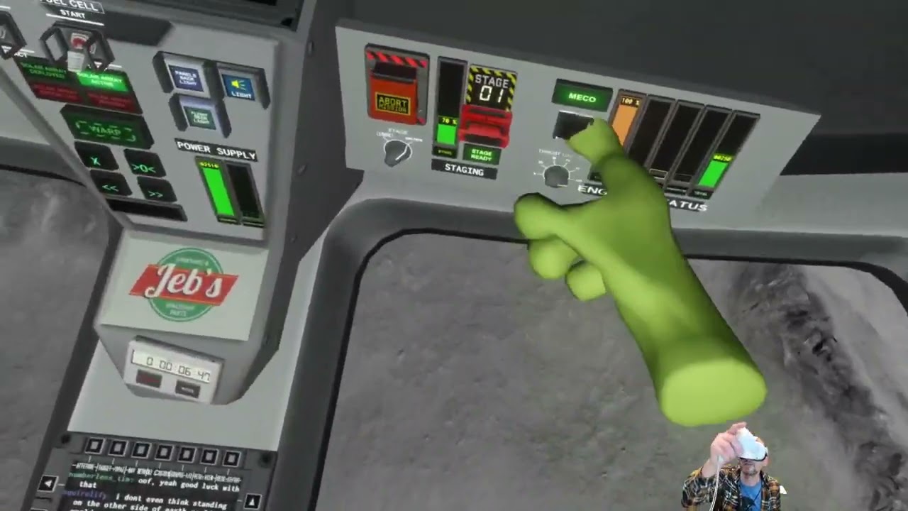 KerbalVR Mun rover landing