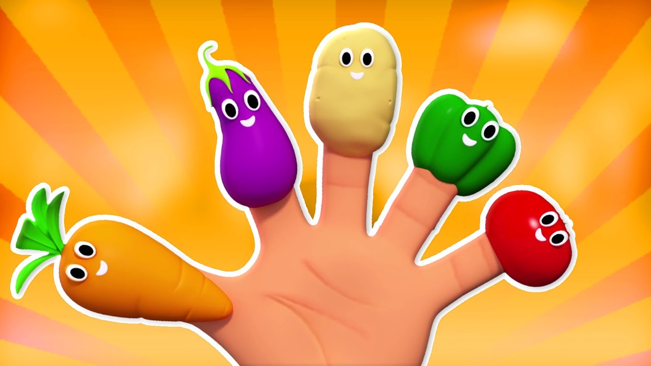 gia đình ngón rau | bài hát thực vật | Vườn ươm Vần | Song For Babies | Vegetables Finger Family