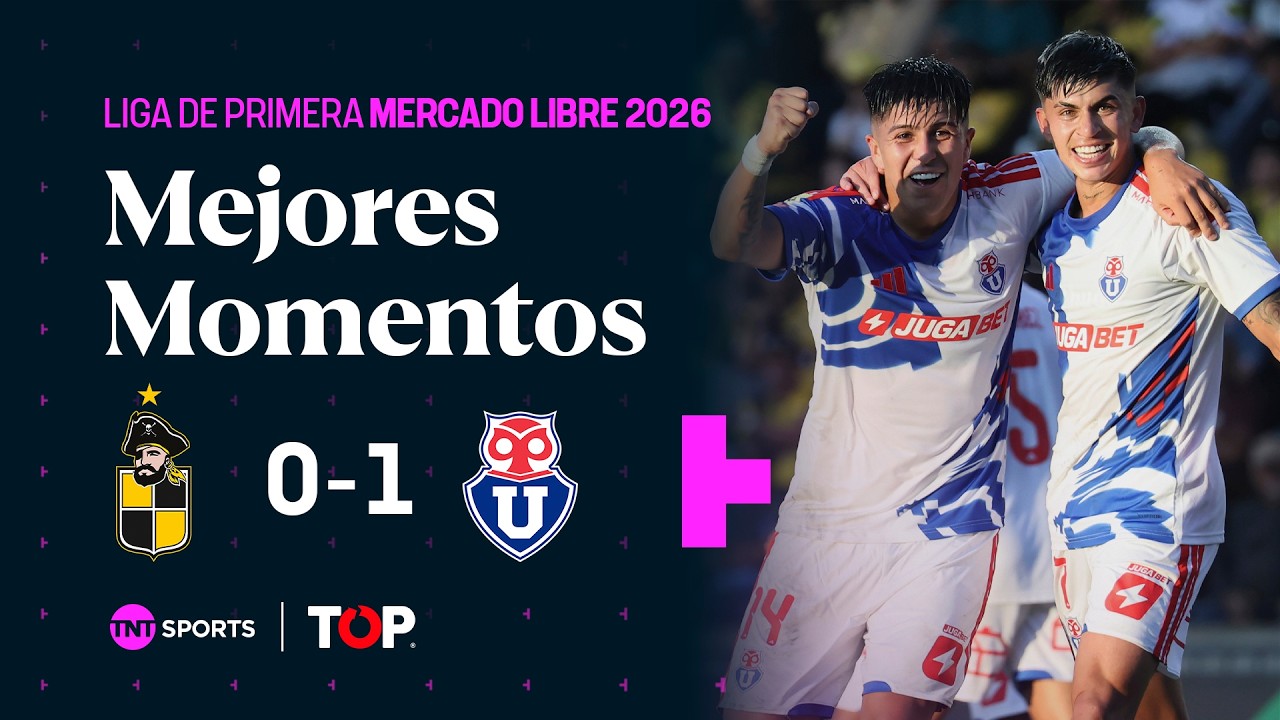 Compacto TOP | 🟡⚫ Coquimbo U. 0 - 1 🔵🔴 U. de Chile | Liga de Primera Mercado Libre 2026 - Fecha 7