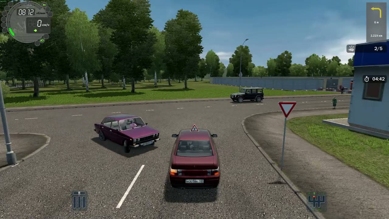 City Car Driving Пытаюсь сдать город