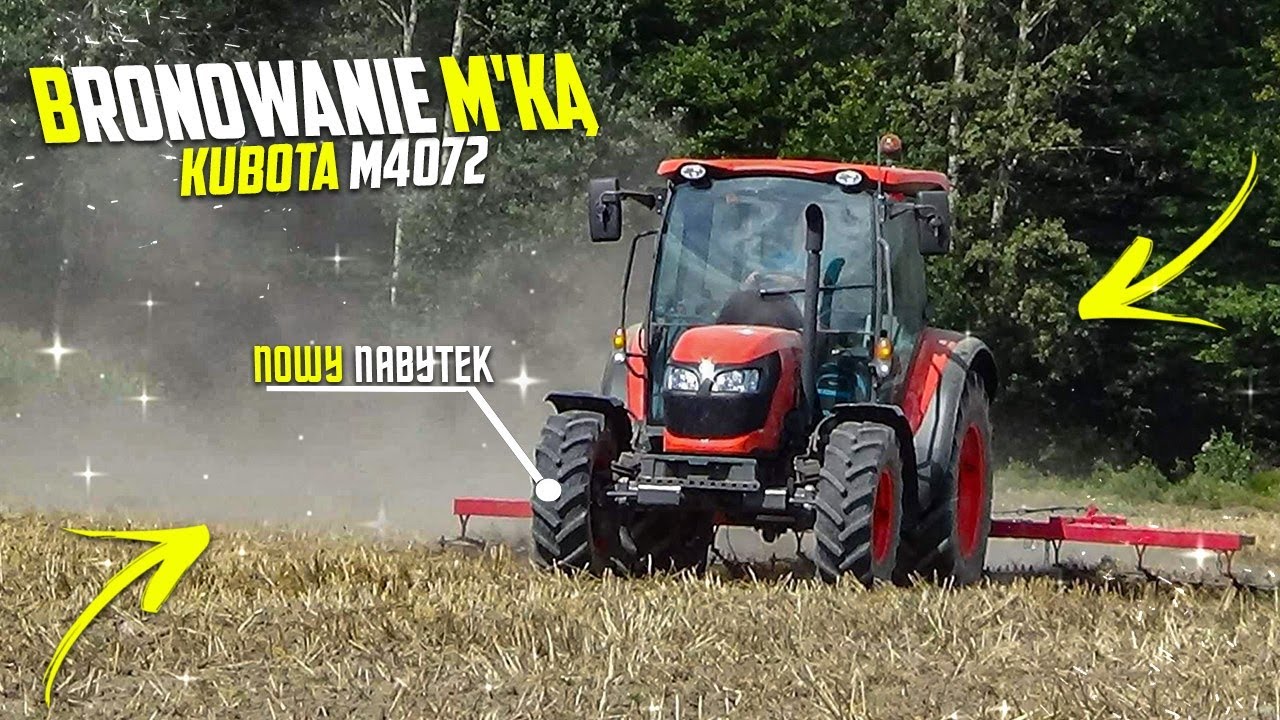 ☆Bronowanie M'ką☆ Nowy nabytek Kubota M4072☆2020☆