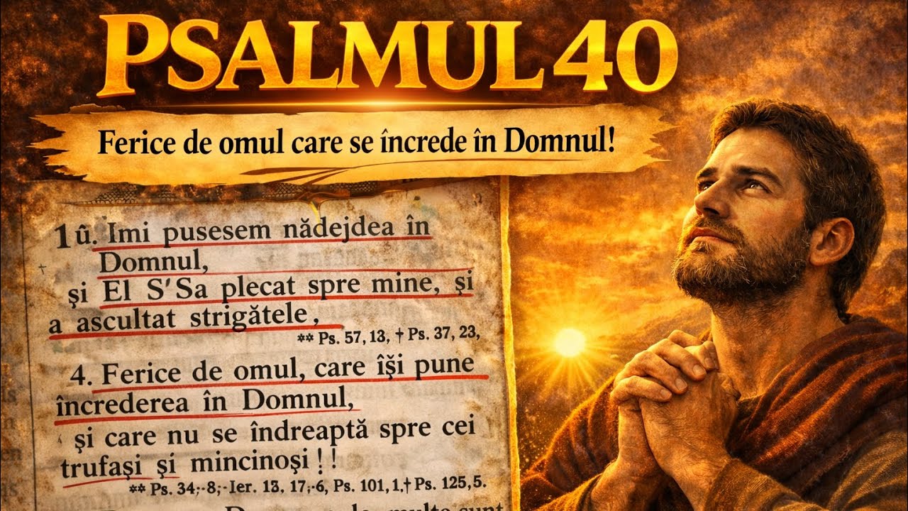 Psalmul 40 – Rugăciunea credinciosului și fragilitatea vieții | O scenă din cer