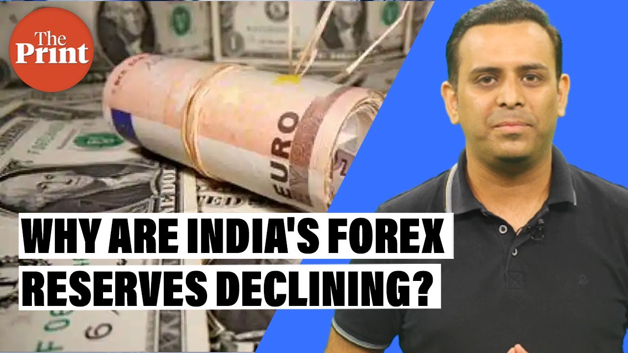 What constitutes India's forex reserves and why are they declining?