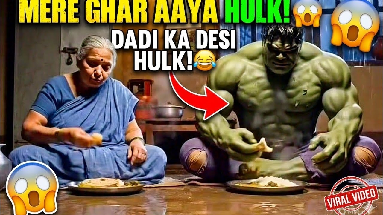 Mere Ghar aaya Hulk dadi ke desi Hulk#viralvideo #viralvideo 