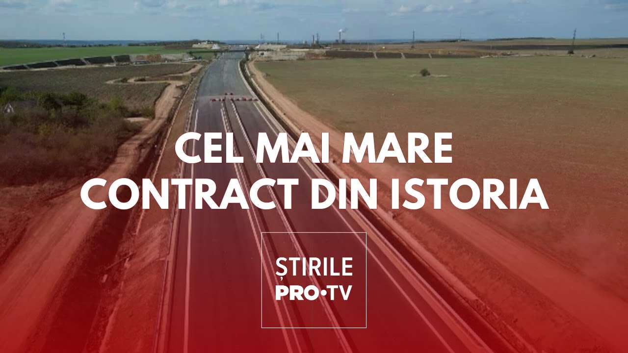 CNAIR a semnat cel mai mare contract din istoria sa pentru un tronson de autostradă