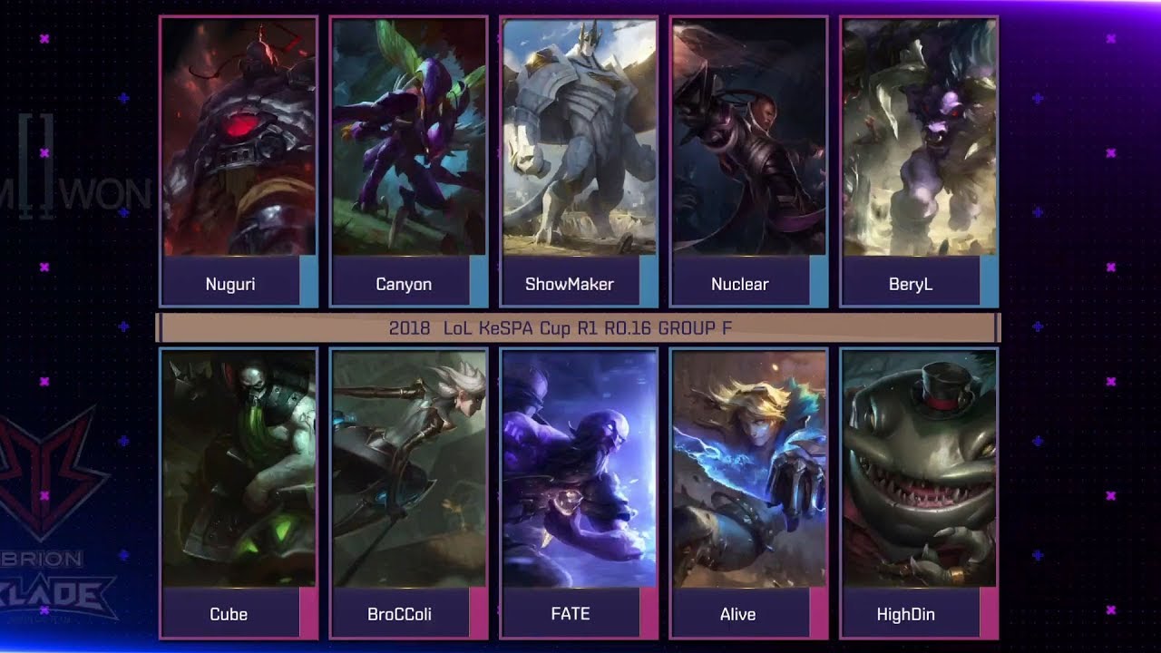 [2018 LoL KeSPA Cup] DWG vs BRB - 1Round Ro16 Group F Game 2