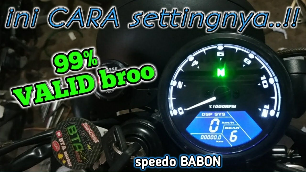 🔴Cara SETTING speedo meter BABON..diJAMIN VALID ☑️vlog 230