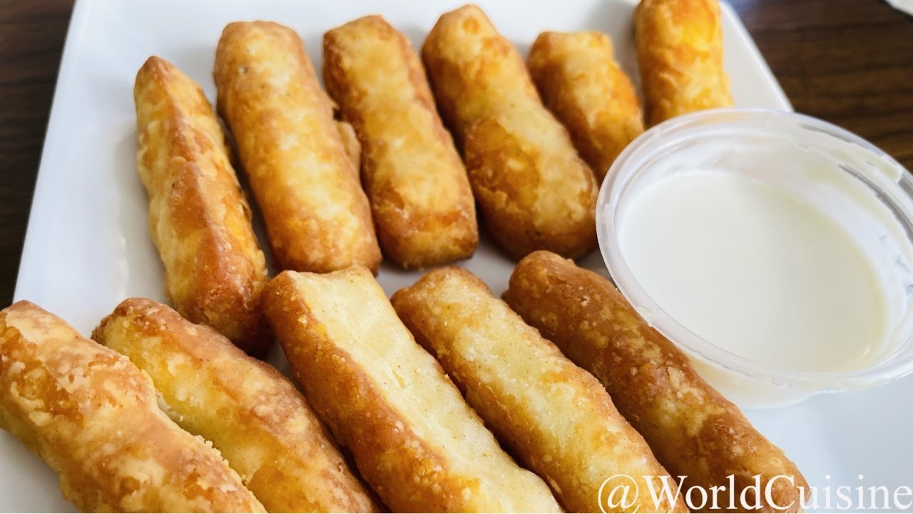 Halloumi Fries | Crispy Halloumi Sticks | Recipes by World Cuisine