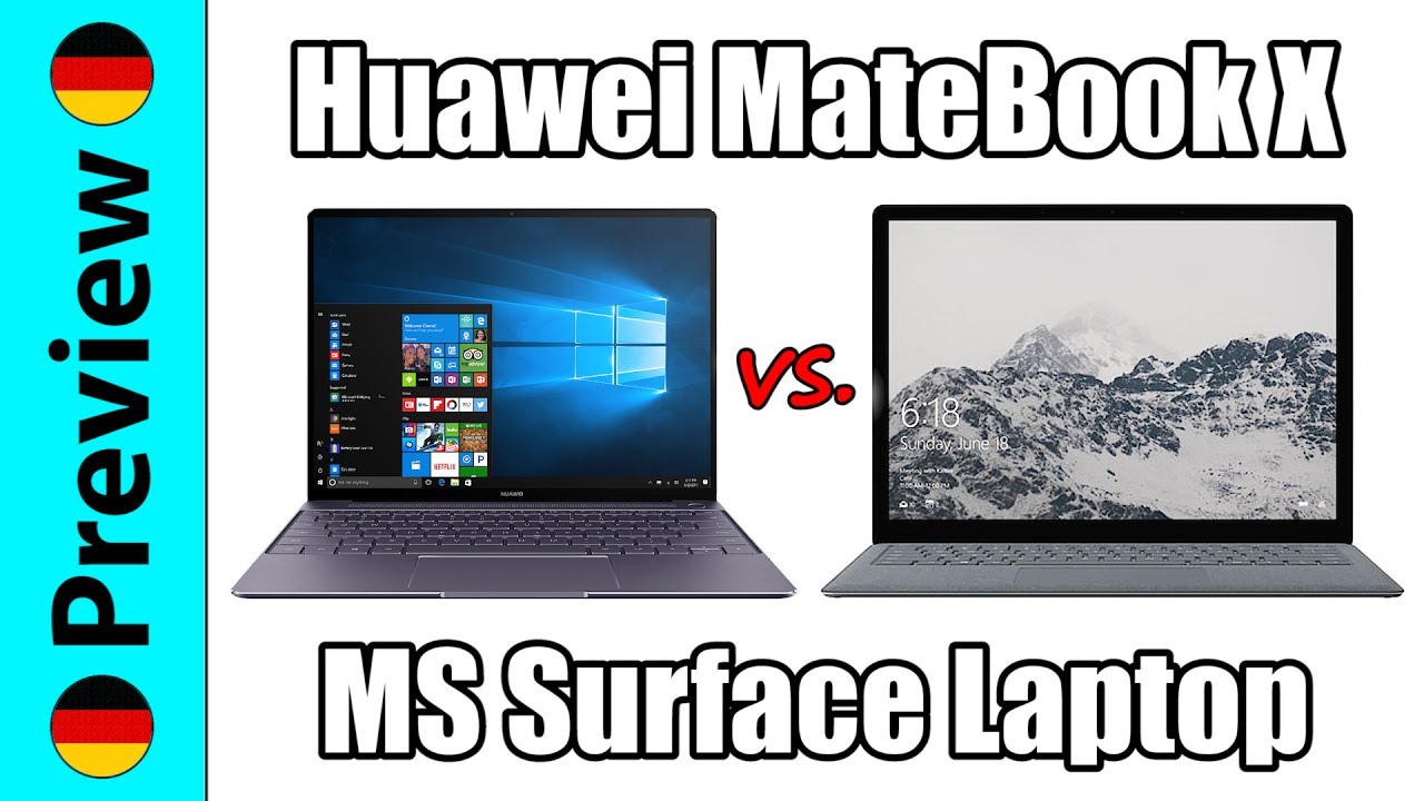 Ersteindruck: Huawei MateBook X vs. Microsoft Surface Laptop | beide spitze, auf ihre Art