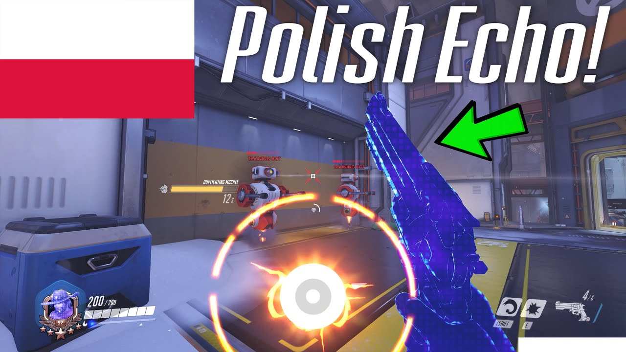 Overwatch - Echo using ALL Ultimates in Polish!