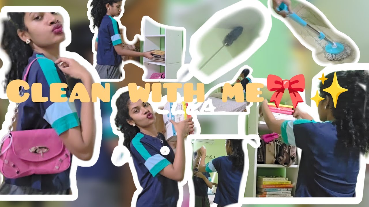 Clean and ORGANIZE with me🧹🧼 Cleaning my Messy Room✨️🎀Unboxing tops haulRs500 #cleaningroom#roomdeco