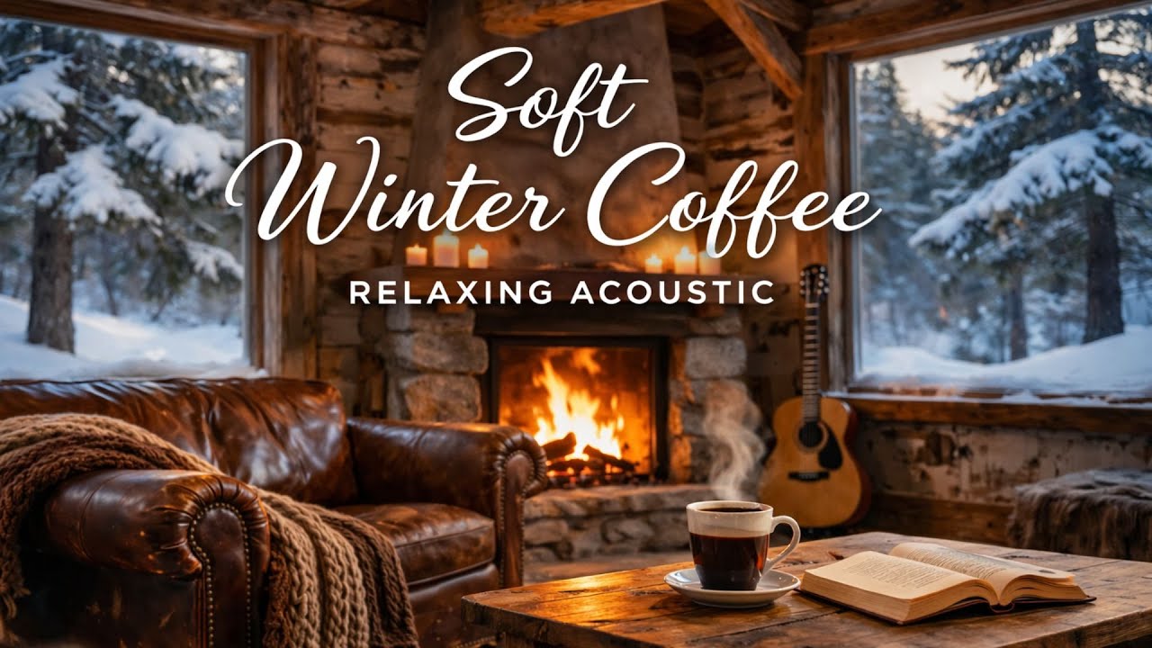 Soft Winter Vibes ❄️ Relaxing Acoustic Guitar & Coffee
