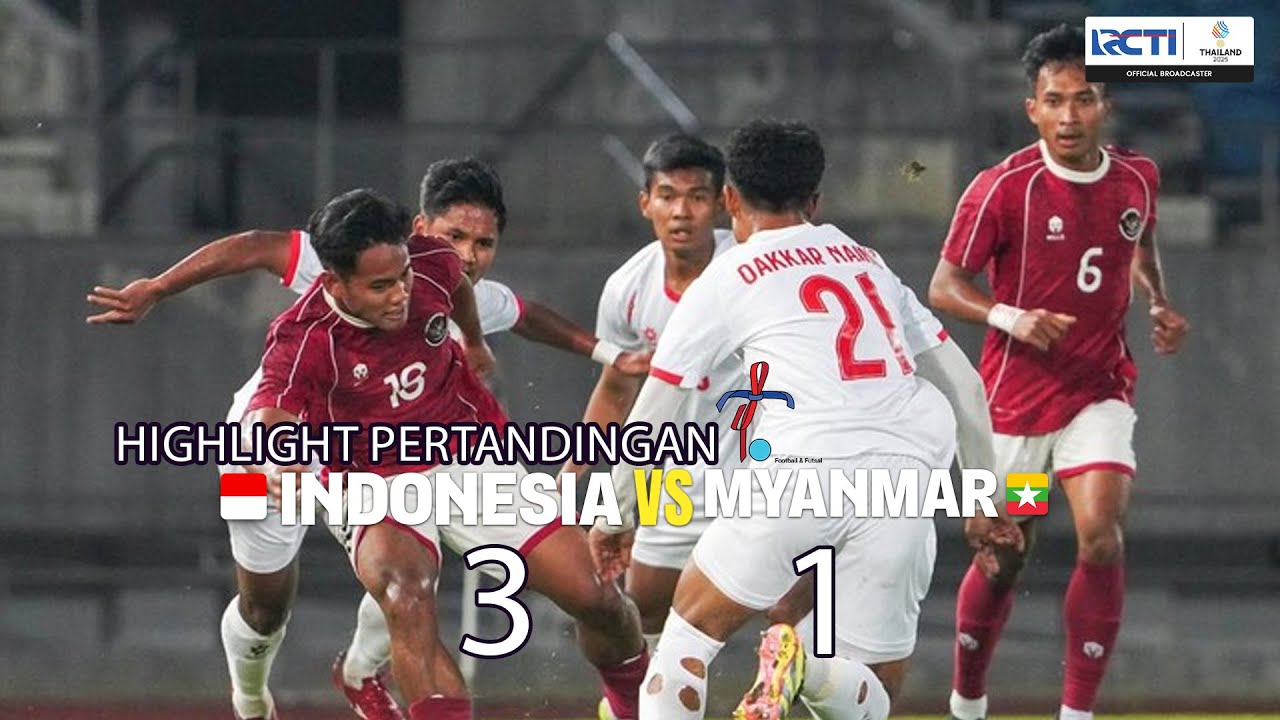 FULL HIGHLIGHT INDONESIA 3v1 MYANMAR| FOOTBALL| Thailand 2025 Southeast Asian Games
