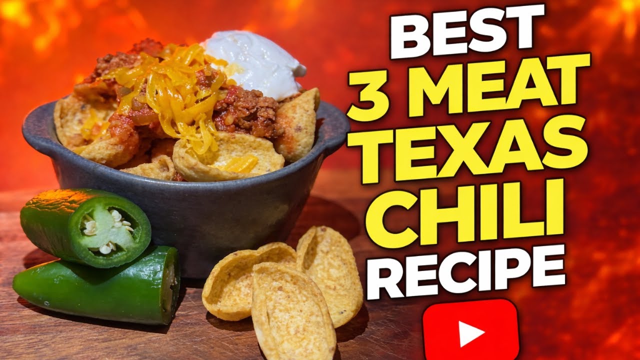 3 Meat Texas Chili/Winter Comfort Food