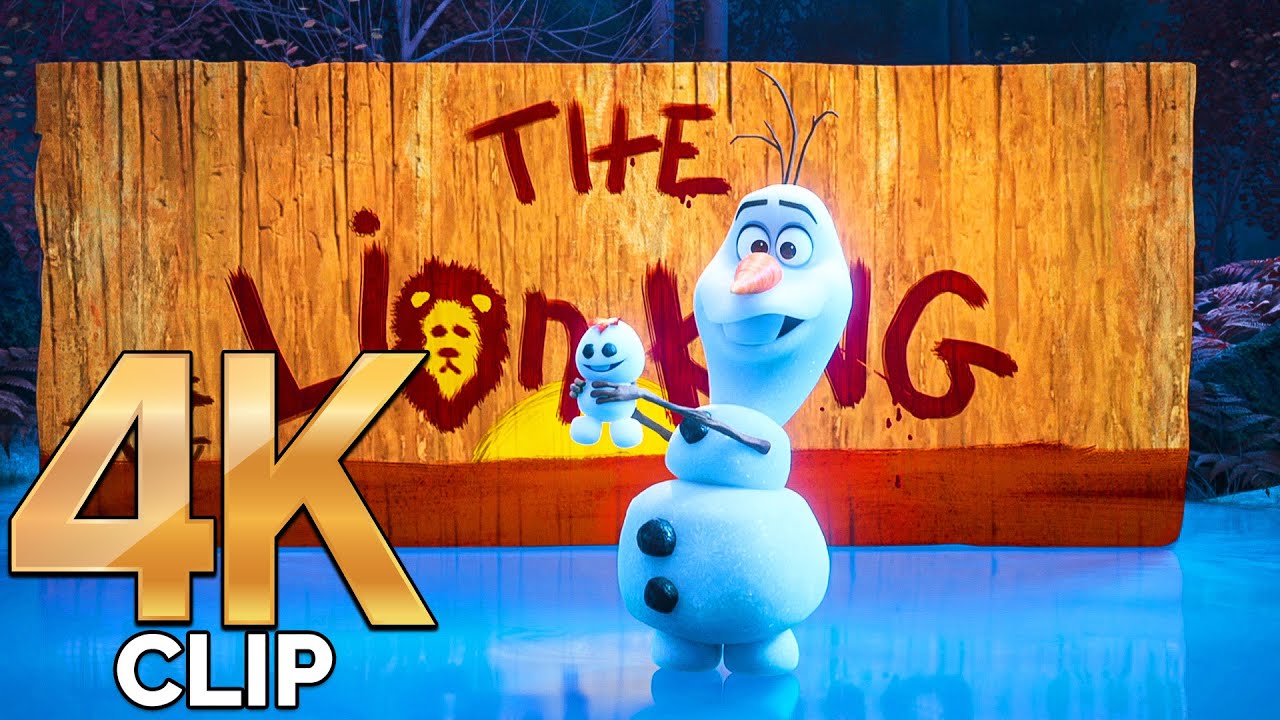 Olaf Retells The Lion King Scene | OLAF PRESENTS (2021) CLIP 4K
