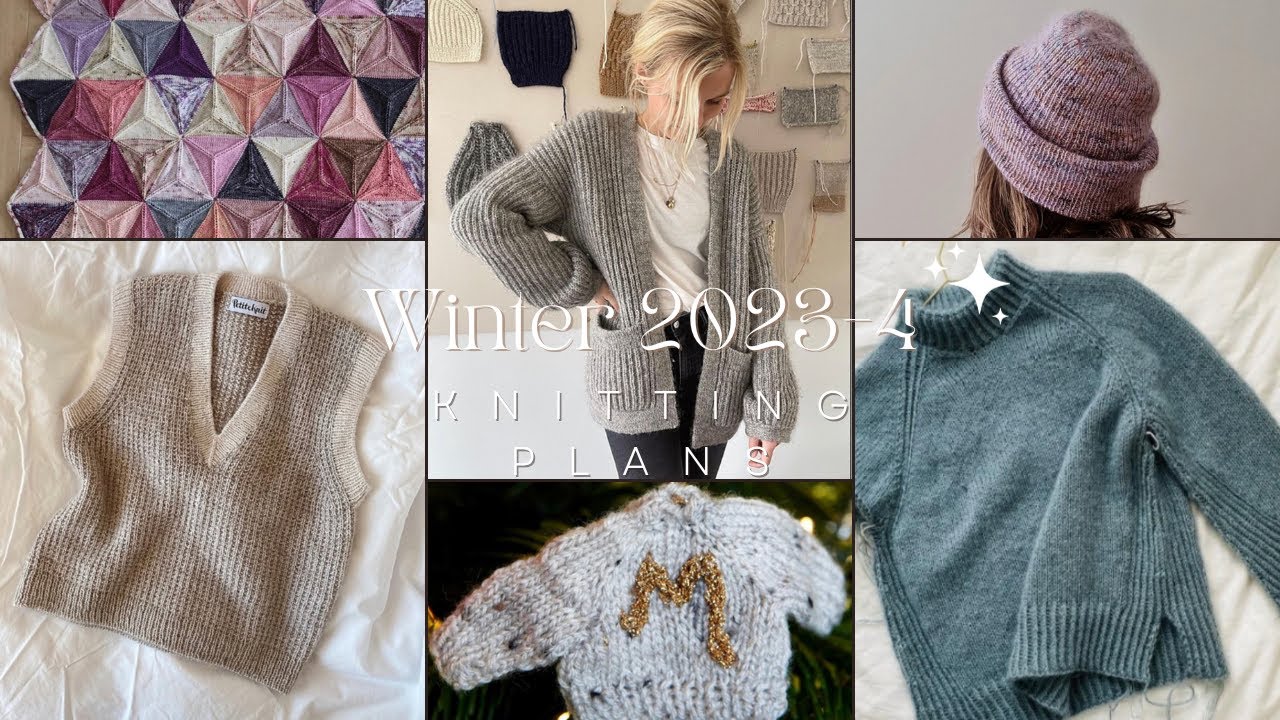 Winter 2023-24 Knitting Plans | using stash, Christmas knitting, cozy sweaters, pastel colors