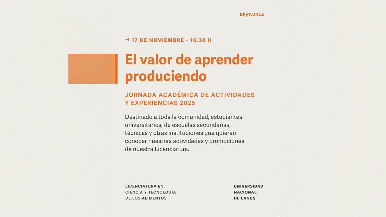 Jornada Académica de actividades y experiencias DPyT 2025 - dia 2