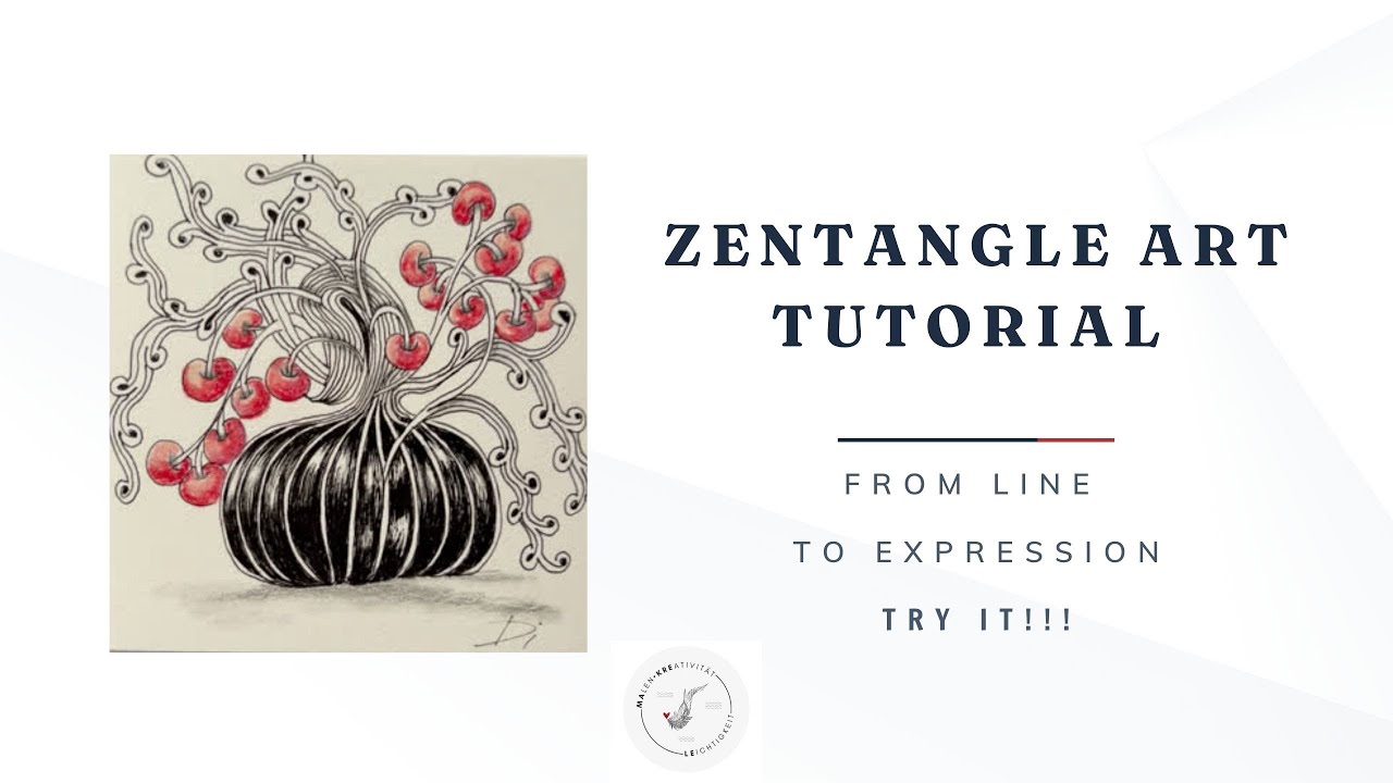 ♥️ ZENTANGLE ART  #entspannungstechniken, #relax und kreative #achtsamkeit