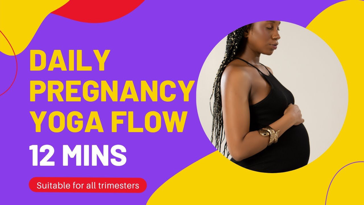 12 minute Pregnancy Yoga Sequence | Daily Yoga Flow | Safe for all trimesters