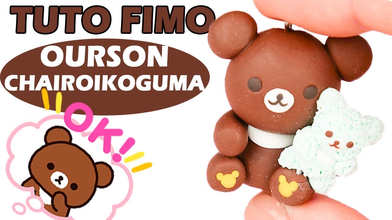 TUTO FIMO - L' OURSON CHAIROIKOGUMA ( Ourson Japonais )❤️👍