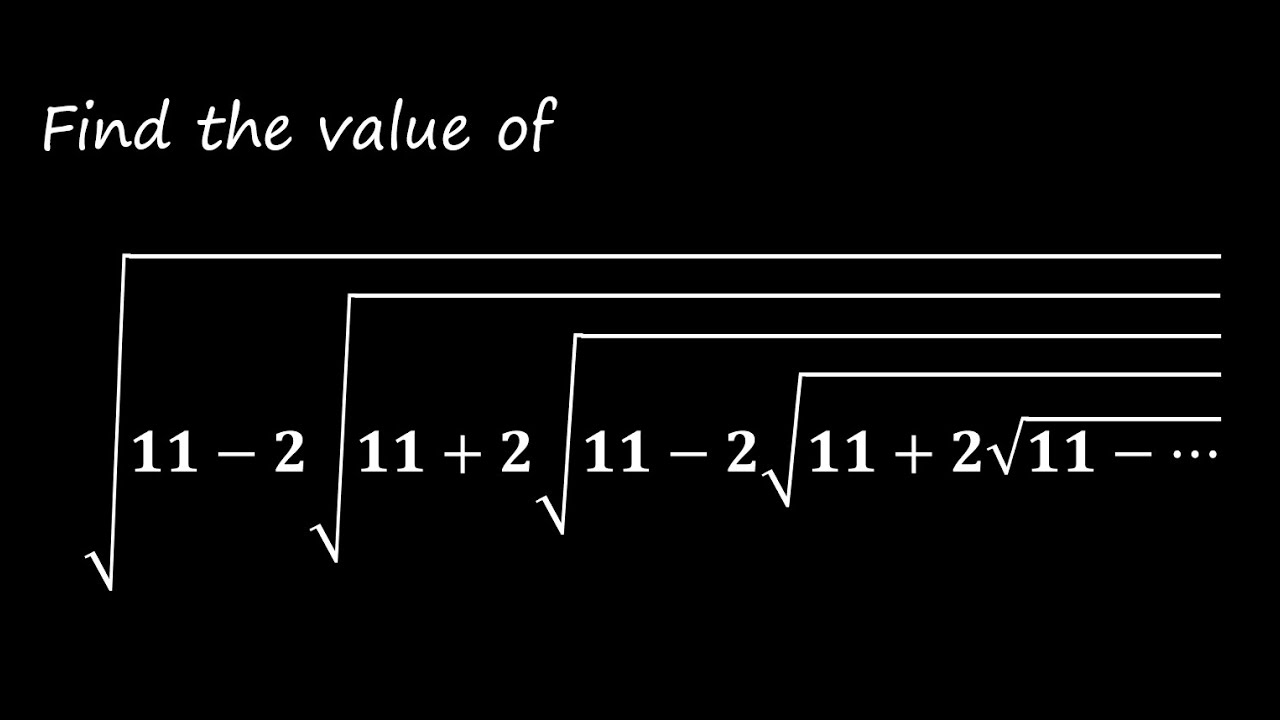 Interesting trick to solve an interesting problem on infinite nested radical