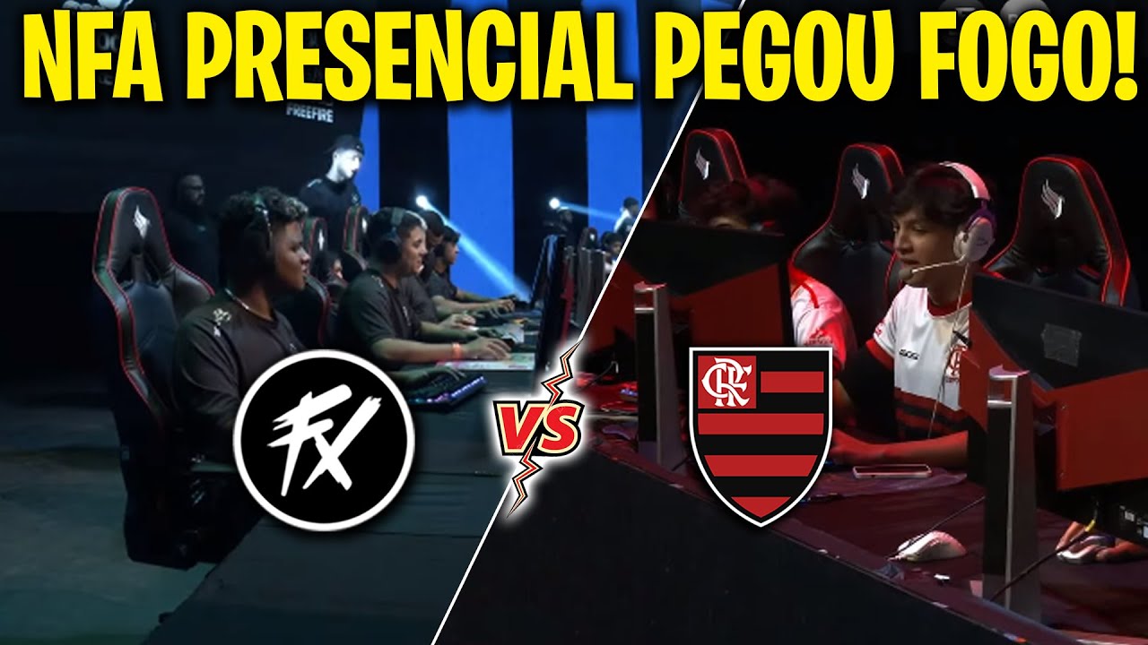 FLUXO vs FLAMENGO - NFA PRESENCIAL SHOWMATCH PEGOU FOGO! CLIPS FF