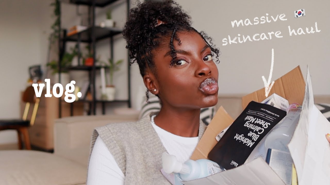 korean skincare + black friday haul, pottery date w/ bae, outside my comfort zone | vlog