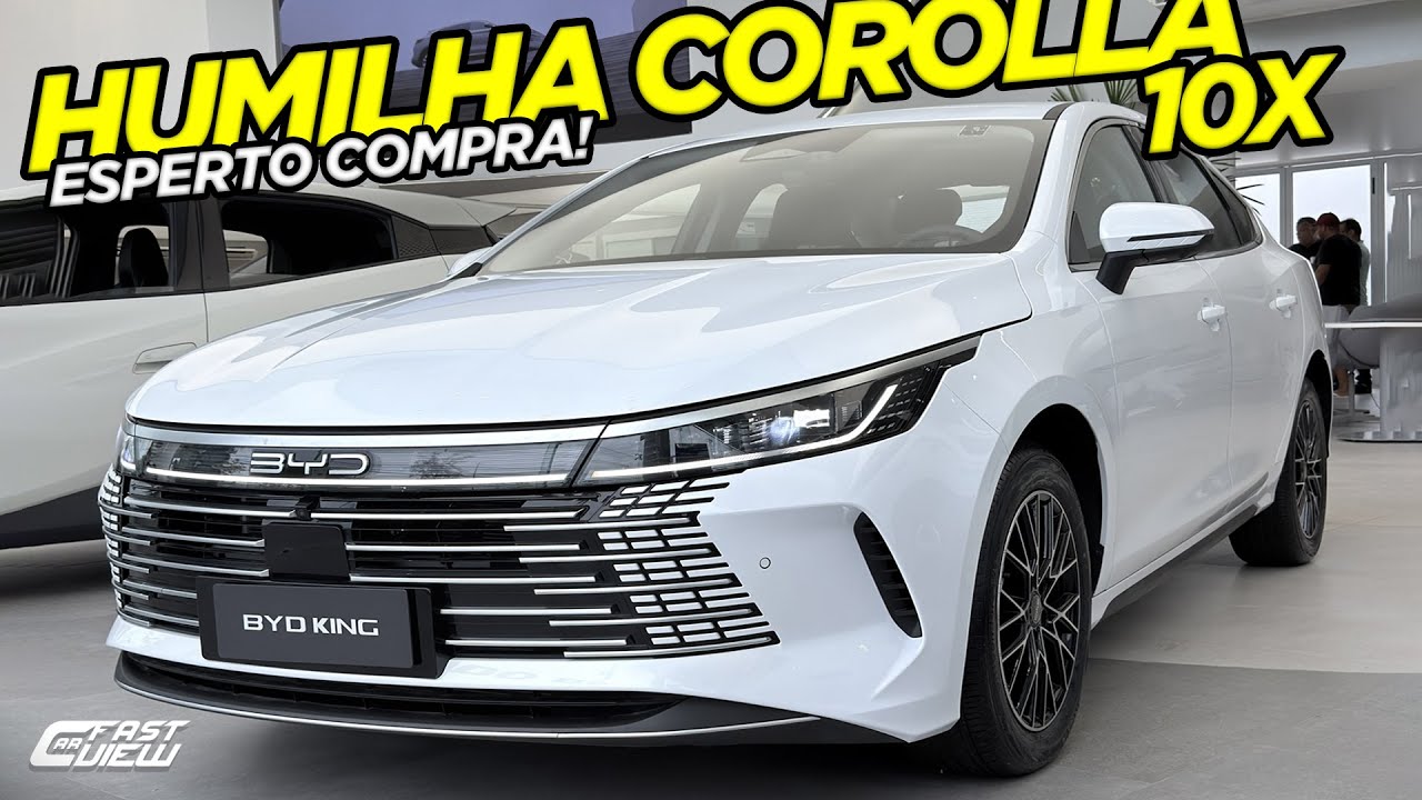NOVO BYD KING 2026 25 MIL +BARATO QUE COROLLA AGORA COM ADAS E BANCO PRETO HUMILHA TOYOTA EM TUDO?