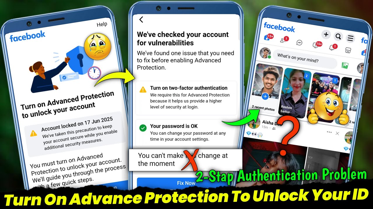 Turn On Advanced Protection To Unlock Your Account 2025? | Facebook Account Locked How To Unlock