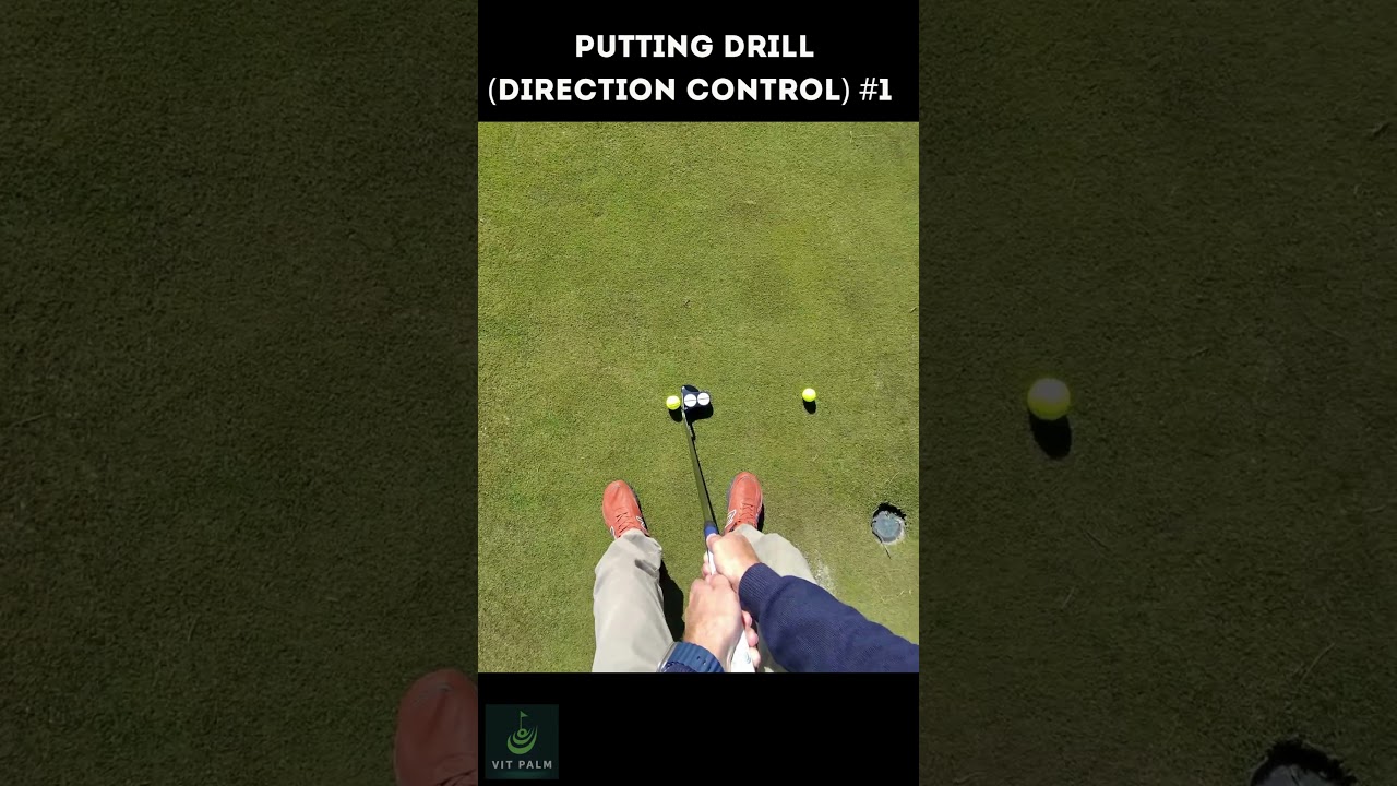 Golf putting drill for distance control.  #putting  #vitpalmgolf